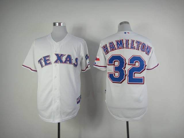 Men Texas Rangers #32 Hamilton White MLB Jerseys